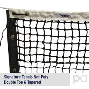 Signature Tennis Net - Poly Double Top & Tapered