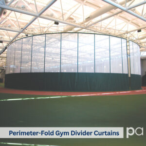 Perimeter-Fold Gym Divider Curtains