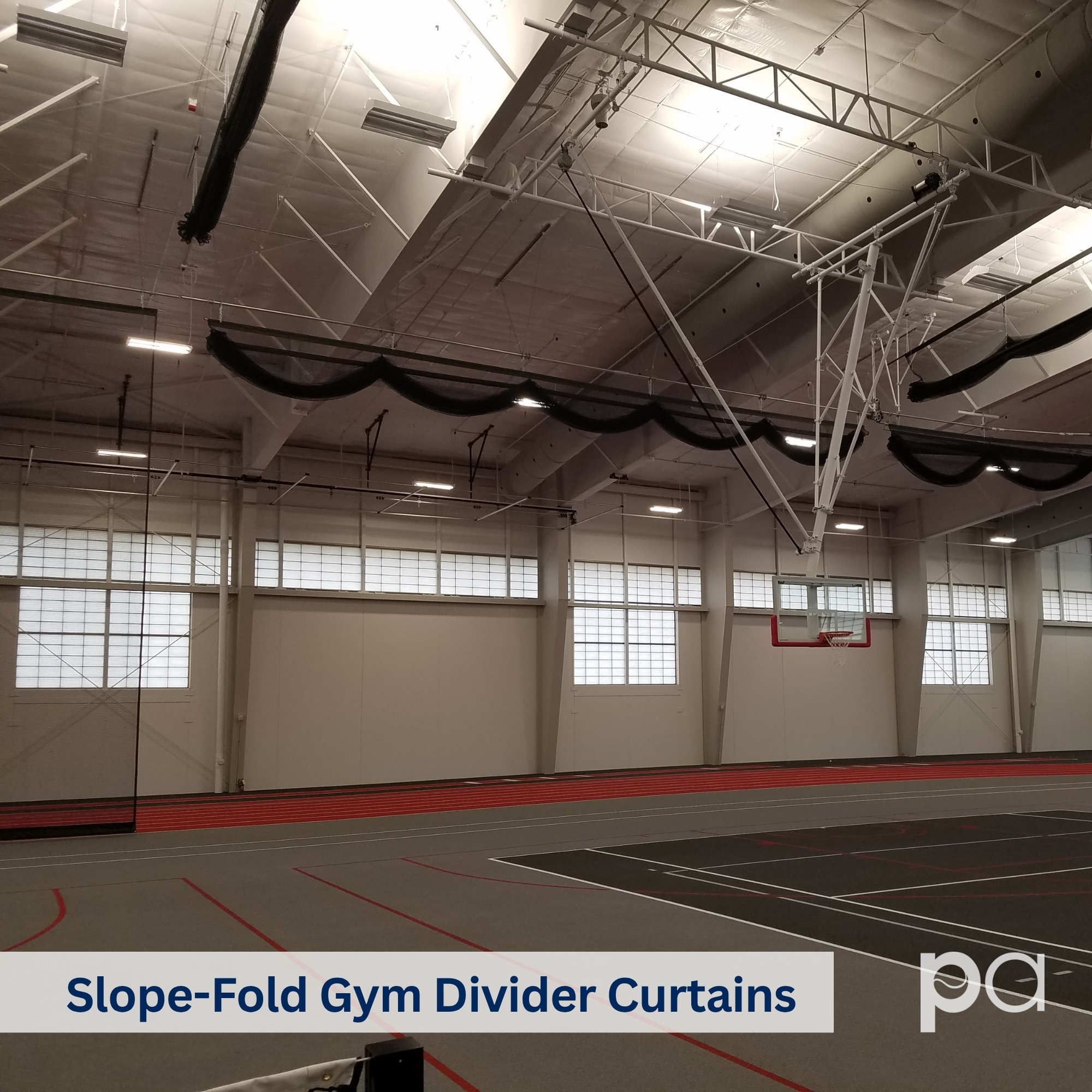 Slope-Fold Gym Divider Curtains (6)
