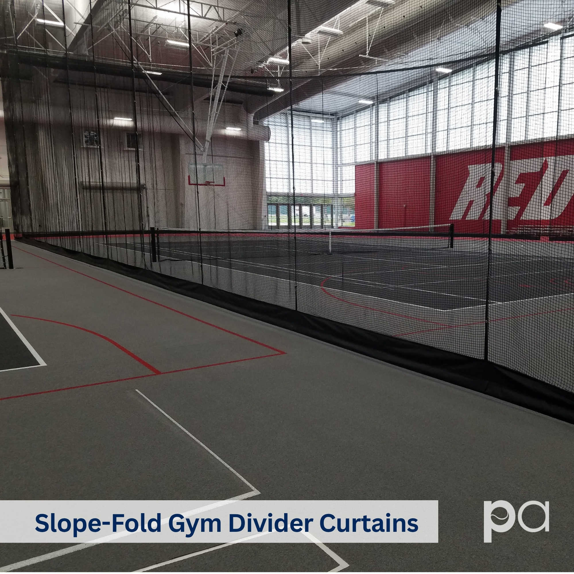 Slope-Fold Gym Divider Curtains (6)
