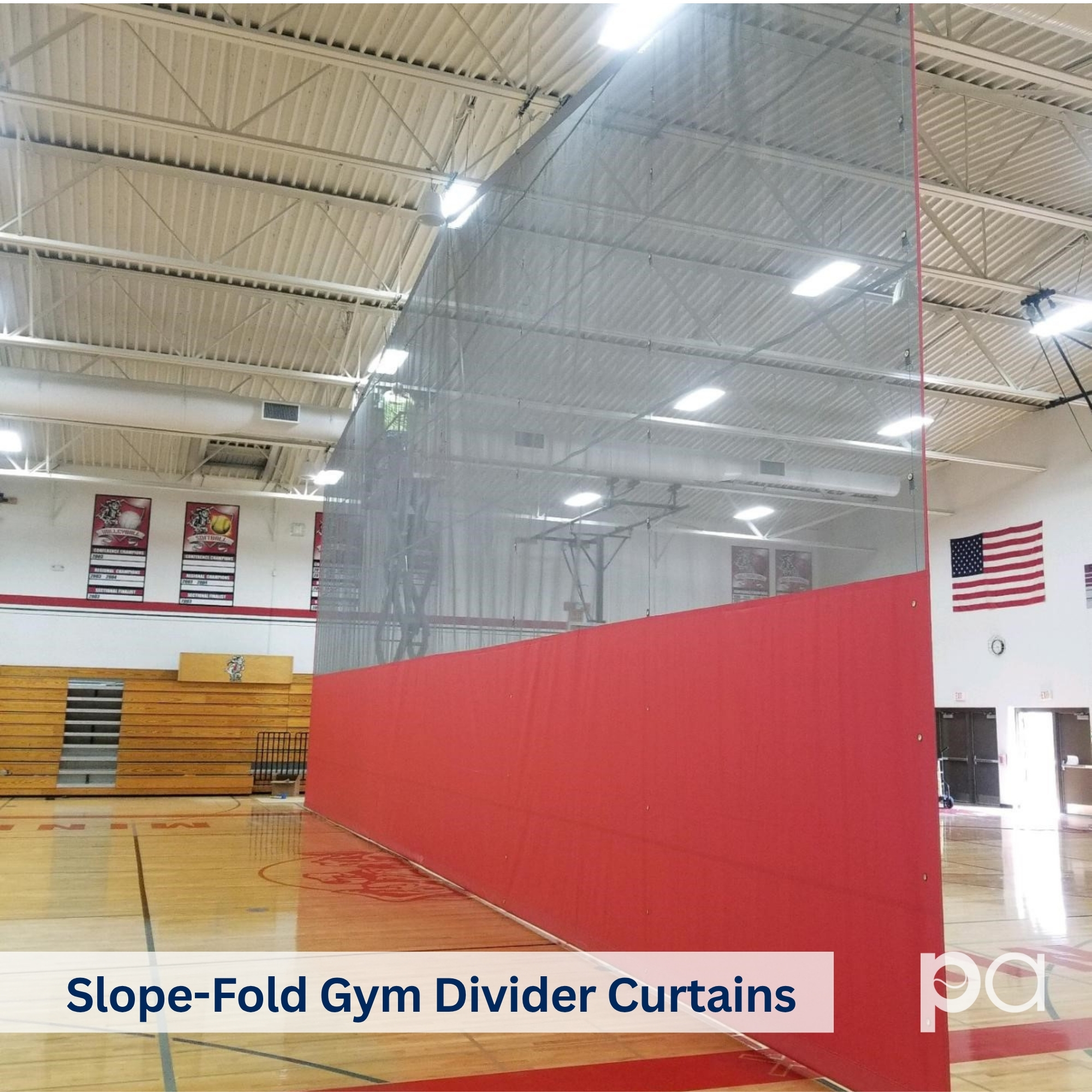 Slope-Fold Gym Divider Curtains - Image 11
