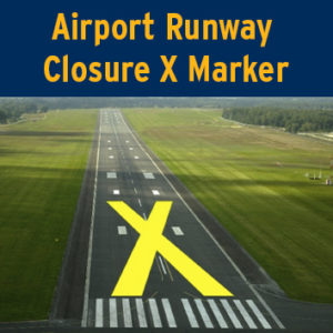 Airport Runway Closure X Markers