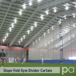 Slope-Fold Gym Divider Curtain
