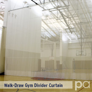 Walk-Draw Gym Divider Curtain