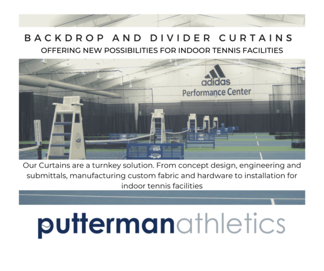 Backdrop and Divider Curtains: OFFERING NEW POSSIBILITIES FOR INDOOR TENNIS FACILITIES