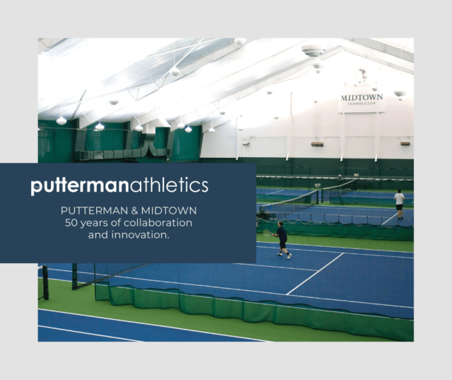 CONVENIENCE ON THE TENNIS COURT: Putterman provides complete court accessories solution for Midtown Athletic Club