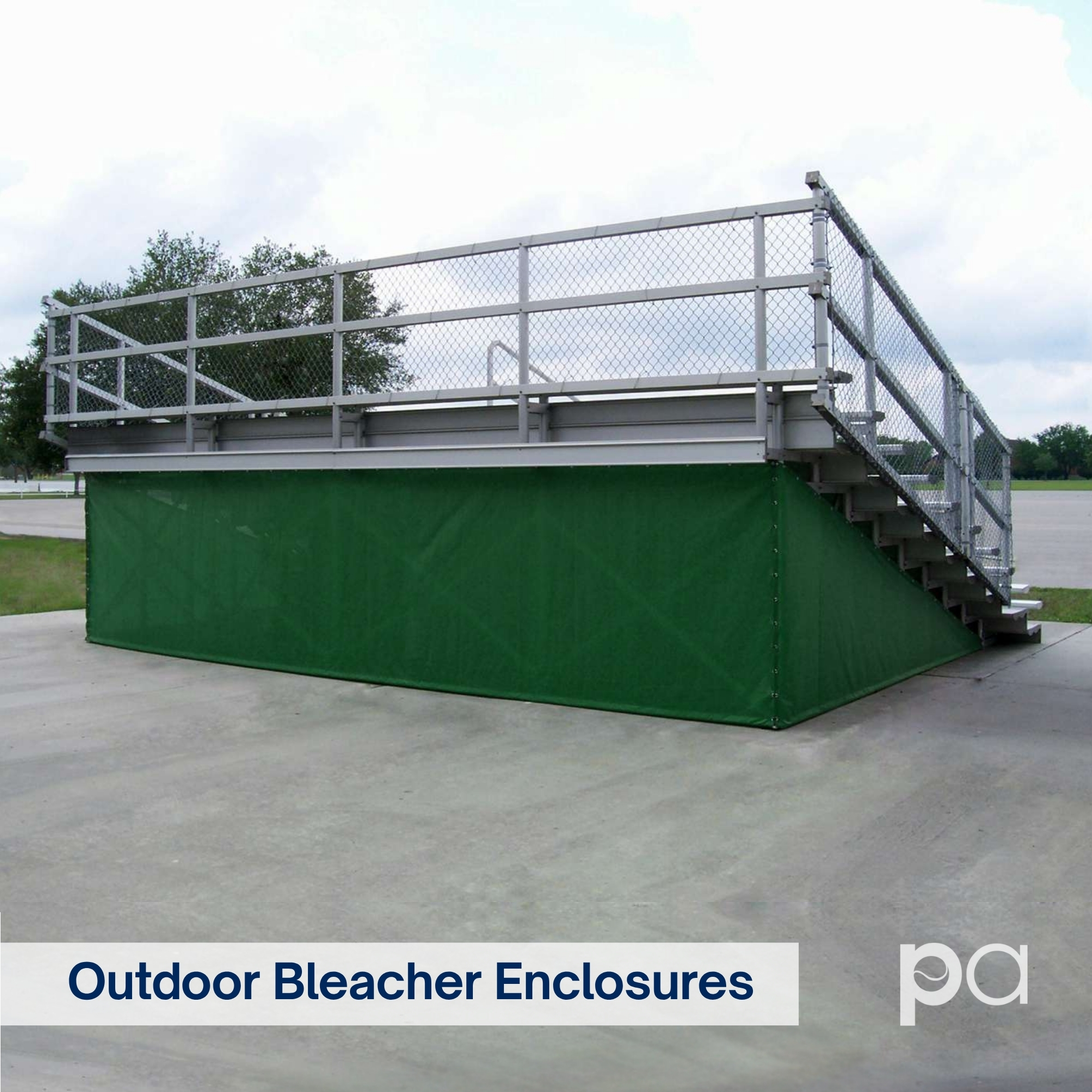 Outdoor Bleacher Enclosures