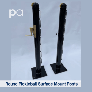 Round Pickleball Surface Mount Posts