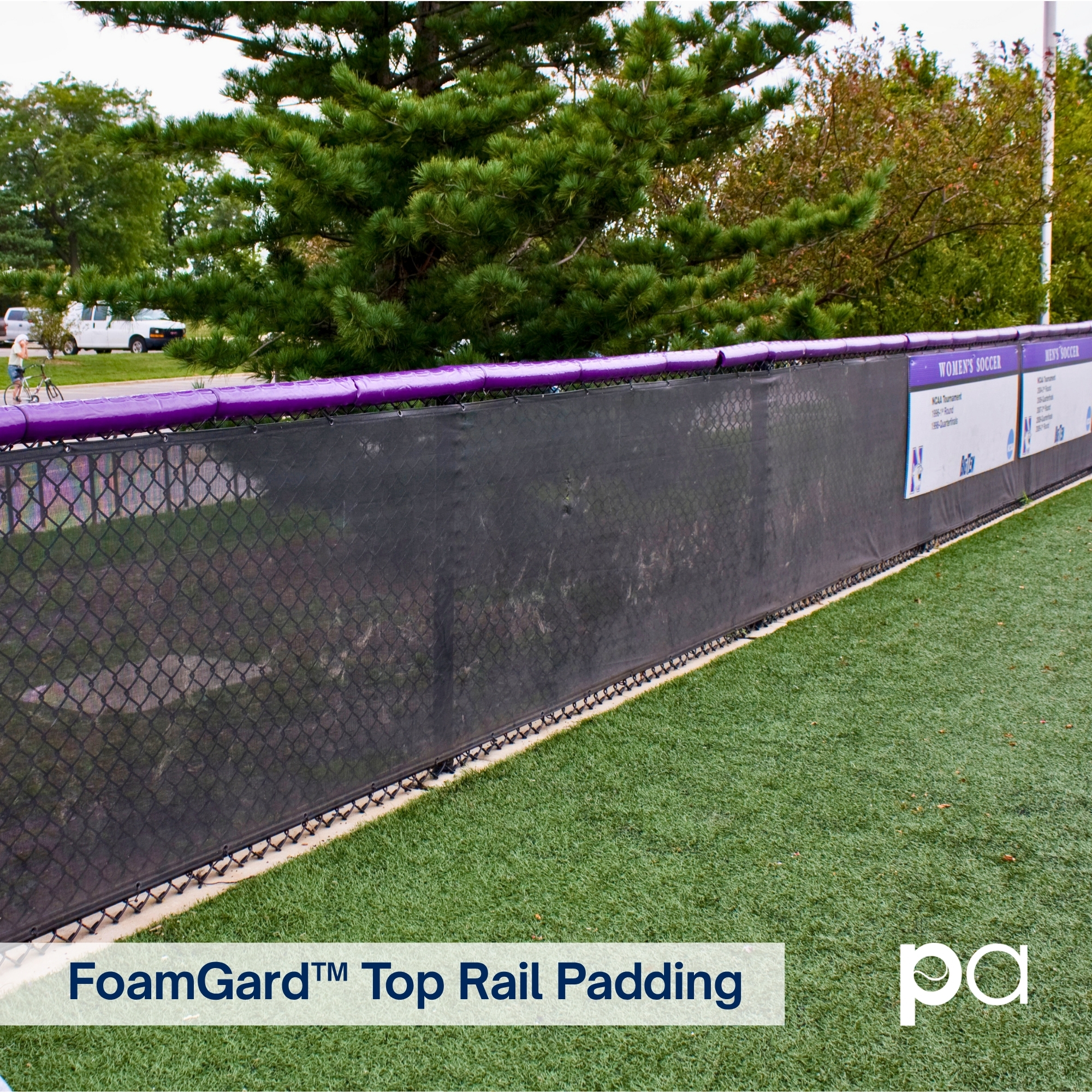Purple FoamGard™ Top Rail Padding