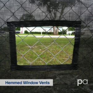 Hemmed Window Vents