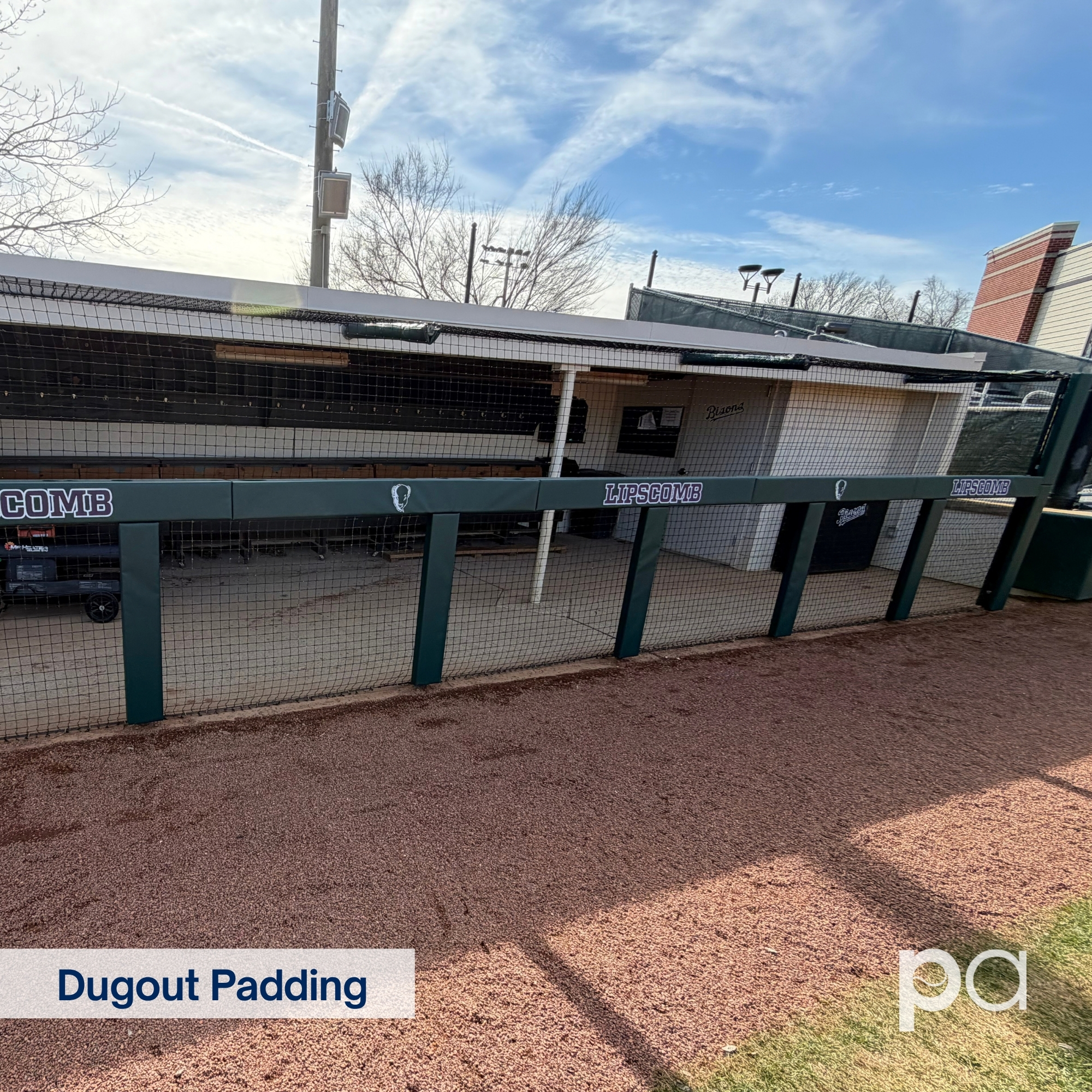 Lipscomb Dugout Padding