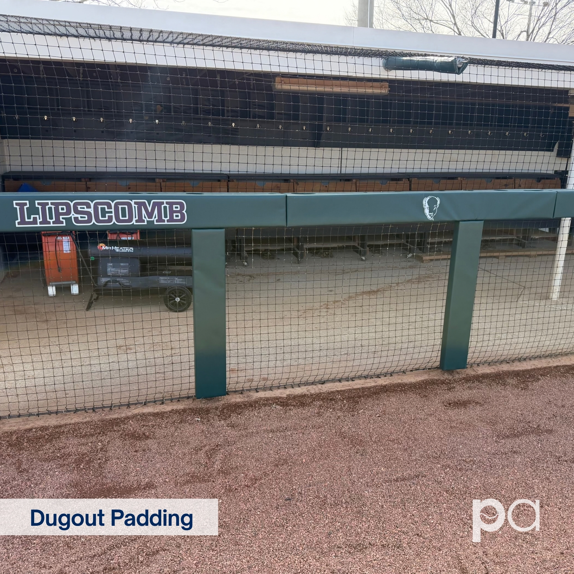 Lipscomb Dugout Padding