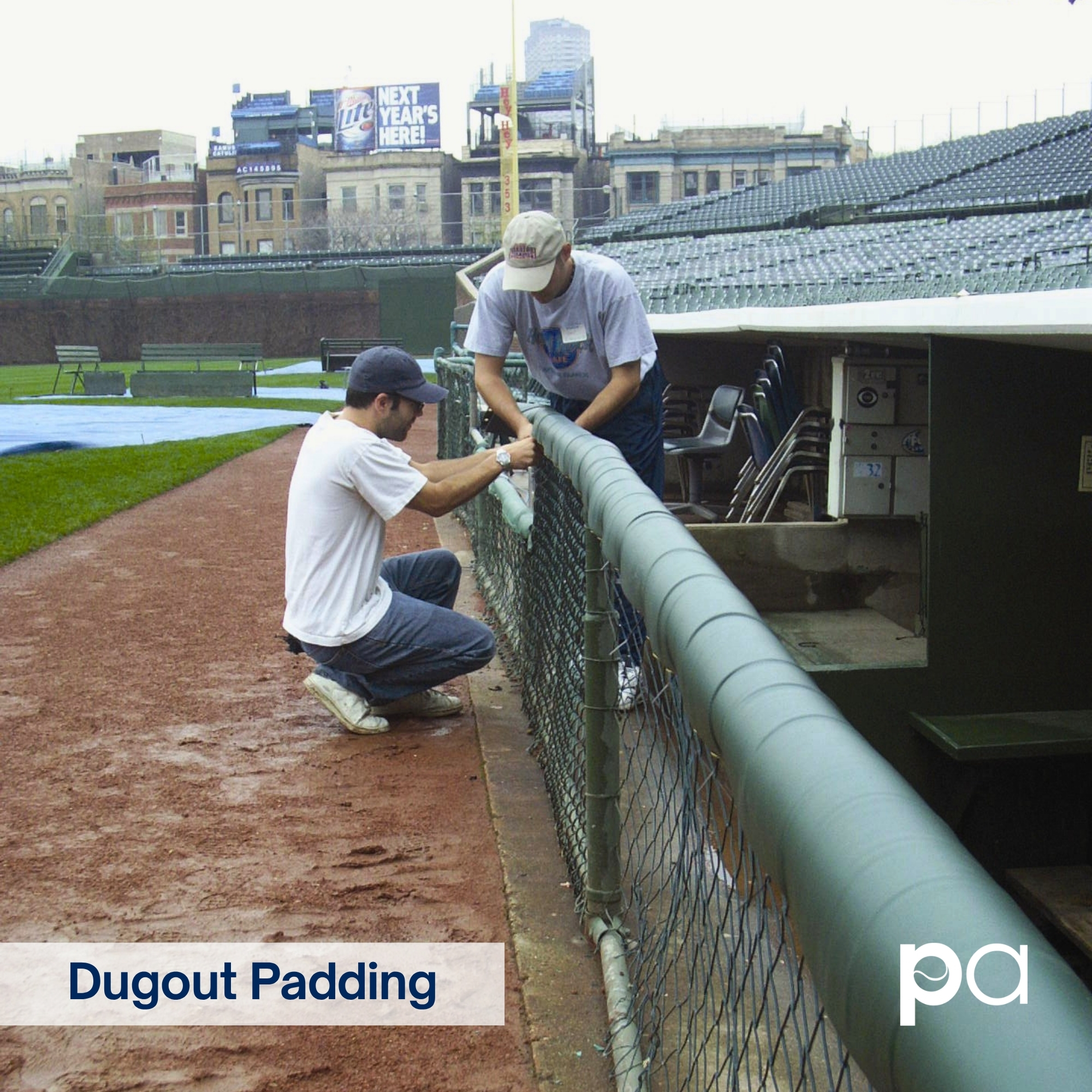 Wrigley Dugout Padding