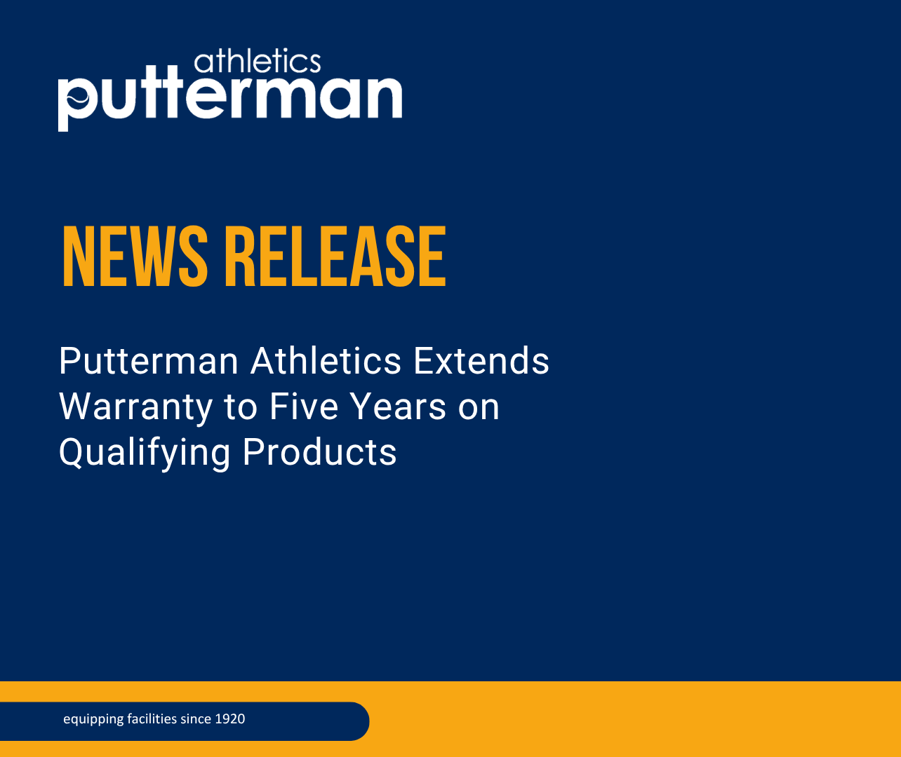 Putterman Athletics Extends Warranty